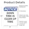 Signmission Down Time Is Clean-Up Time, 7 in W x Rectangle, Vinyl Decal OS-2PACK-NS-D-710-V-11539 - alternate 3